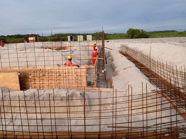 Fondations et longrines — chantier Branker — vue 5